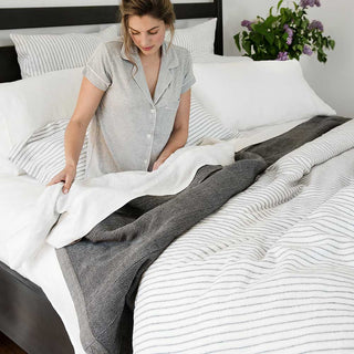 Heritage Ticking Linen Duvet Set