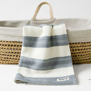 Regatta Organic Wool and Cotton Baby Blanket in pewter natural