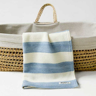 Regatta Organic Wool and Cotton Baby Blanket in wedgwood natural