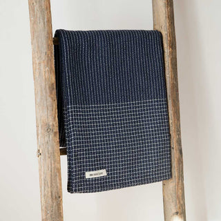 Pinstripe Linen Throw