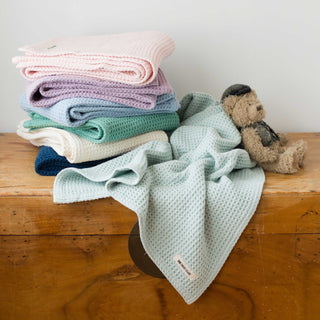 Cotton Waffle Toddler Blanket