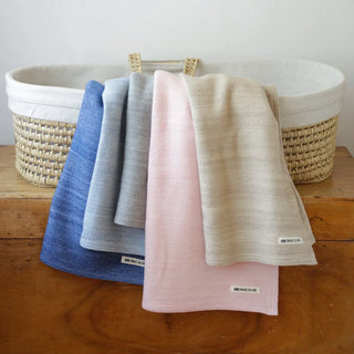 Acadia Organic Wool and Cotton Baby Blanket, by Swans Island