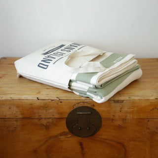 Cottage Stripe American Cotton Bed Blanket, by Swans Island