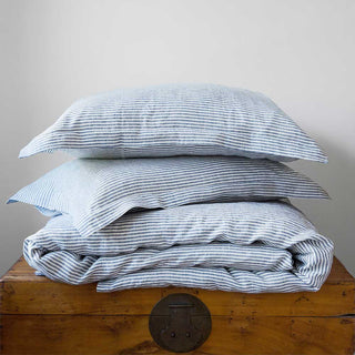 New England Ticking Linen Duvet Set