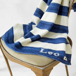Regatta Organic Wool and Cotton Baby Blanket, monogrammed