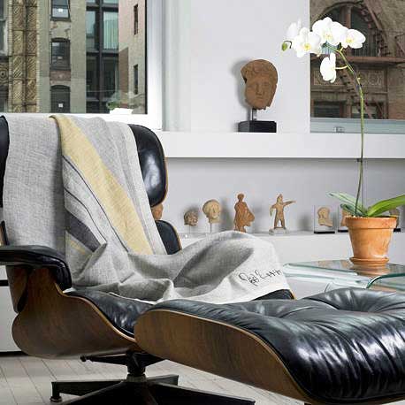 custom gray throw