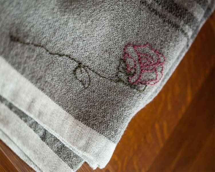 Wild Rose Farm embroidery