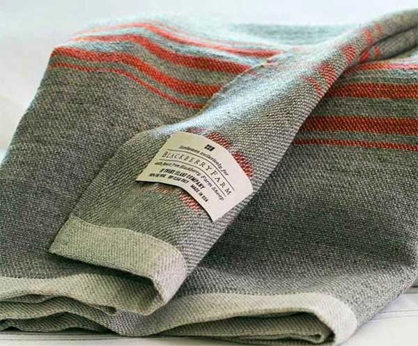 Blackberry Farm Blanket folded