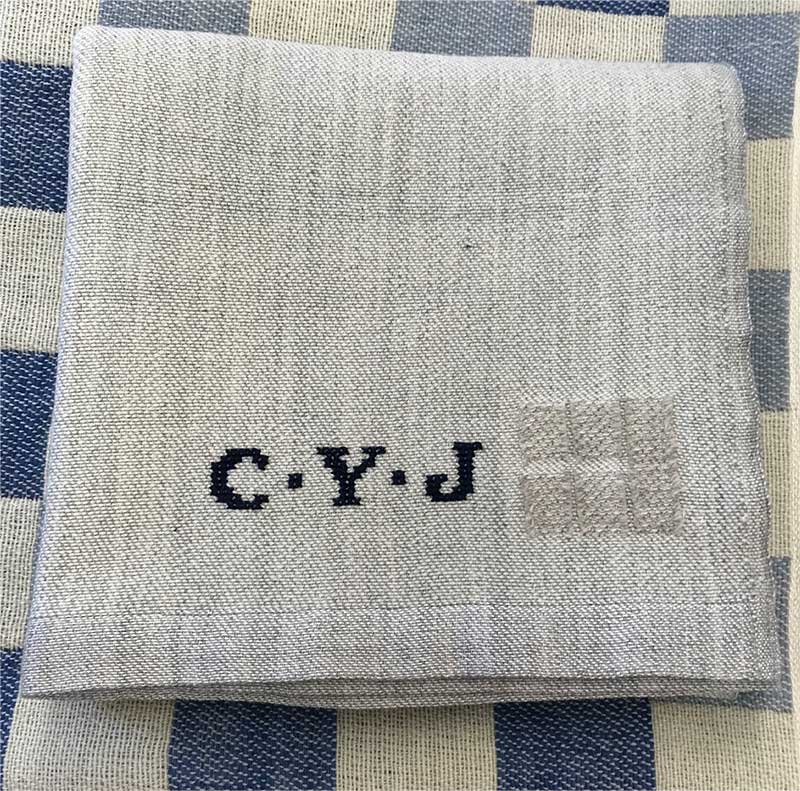 CYJ Monogrammed Throw