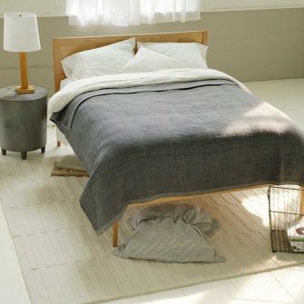Winter Blanket solid -charcoal