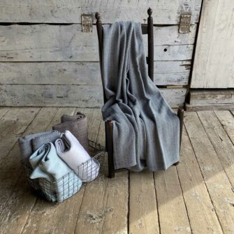 Swans Island Harmony Throws - Soft cotton and cashmere, woven in Maine