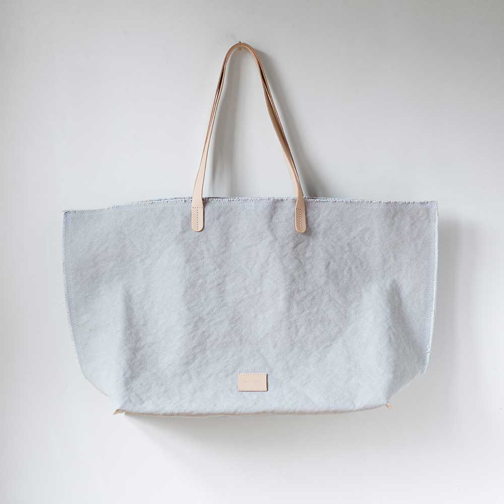 Swans Island Company - Hana Canvas Boat Bag by Graf Lantz. Shown here in Dove.
