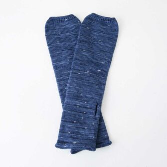 Firefly Fingerless Mitts - sapphire