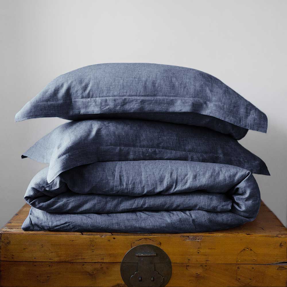 Chambray Linen Duvet Set - Image 10