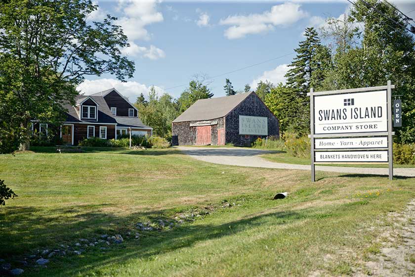 Swans Island farmhouse