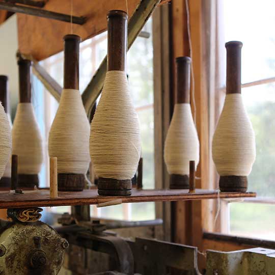 bobbins at spinnery