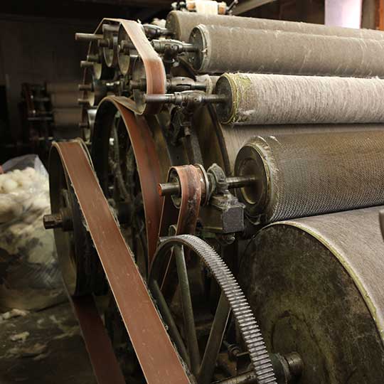 rolls at a spinnery