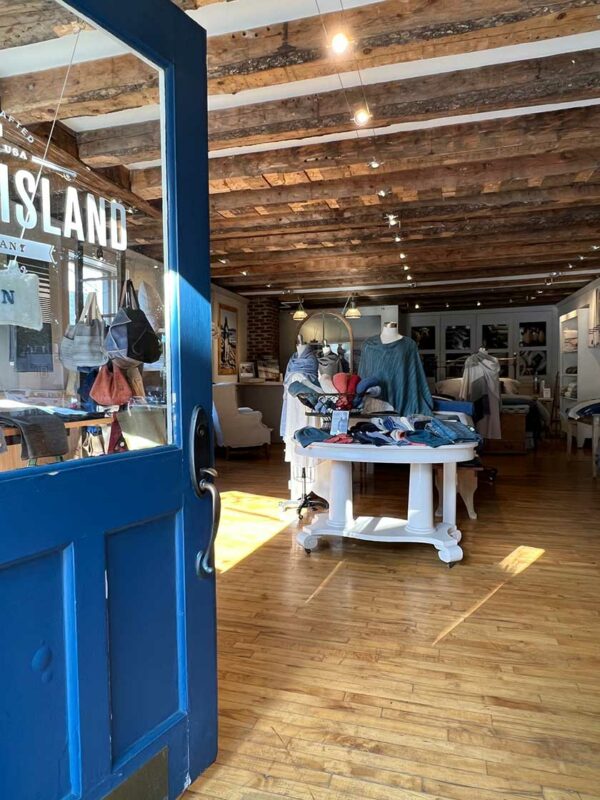 Swans Island Camden store interior