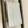 Swans Island's Savannah Throw blanket is woven in Maine with 100% natural cotton.
