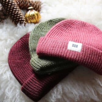 Swans Island Fisherman's Beanie - Knit in USA with soft, hand-dyed silk merino wool. Unisex styling for men and women.
