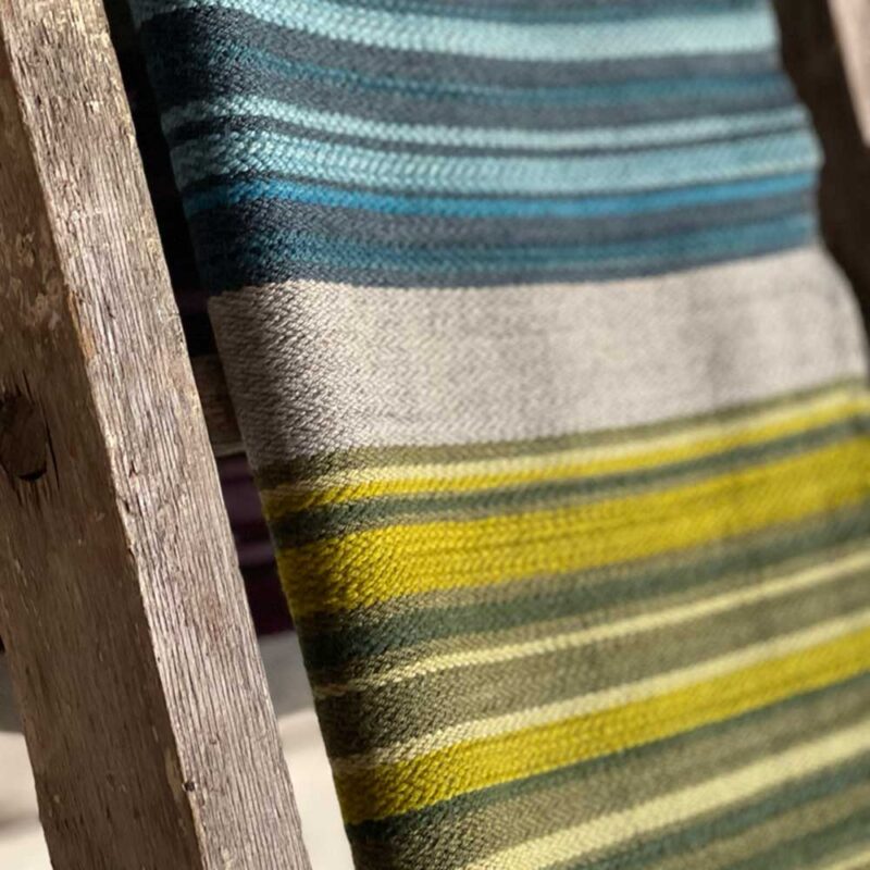 Swans Island Company's Limited Edition Prism Throw #2. Handwoven in Maine. One of a kind.