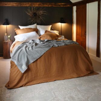 relaxed linen duvet set