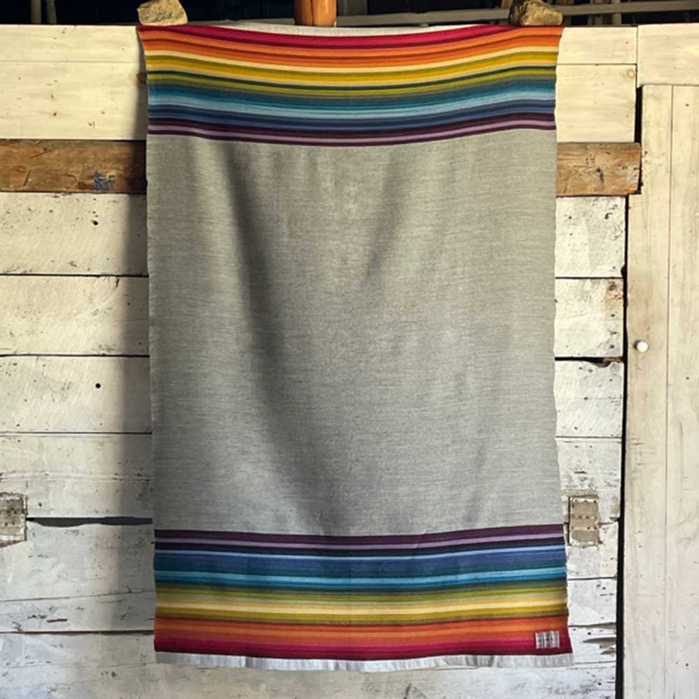 Swans Island Company's Limited Edition Prism Throw #6. Handwoven in Maine. One of a kind.
