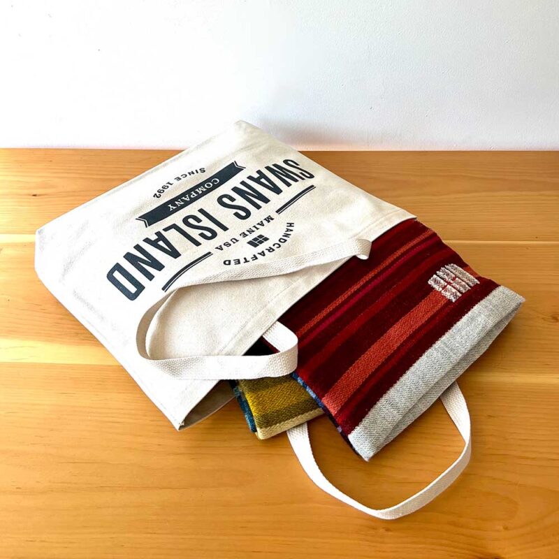 prism throw in tote bag