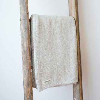 Swans-Island-Richmond Throws woven in Maine with 100% American cotton. Shown here in Boulder.