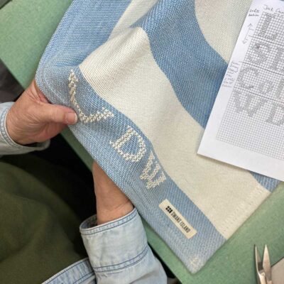 Swans Island Company offers unique hand-stitched monogramming on select baby blankets, throws and blankets. Make your gift unique with a custom monogram. Stitched by hand in the USA.