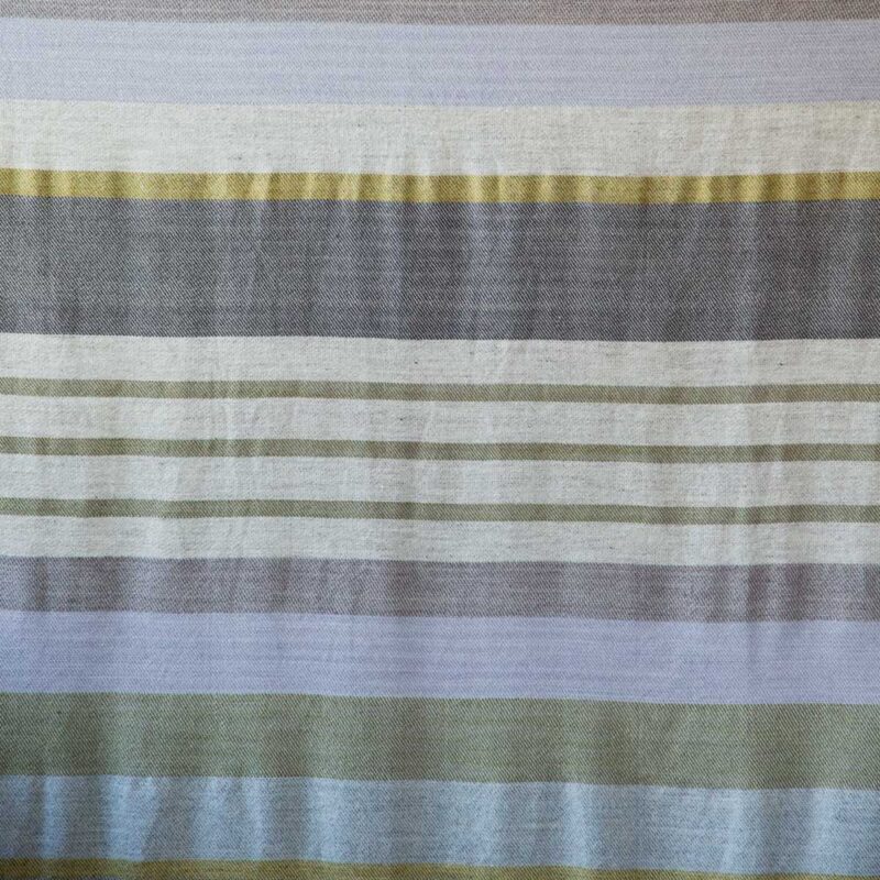 striped handwoven throw