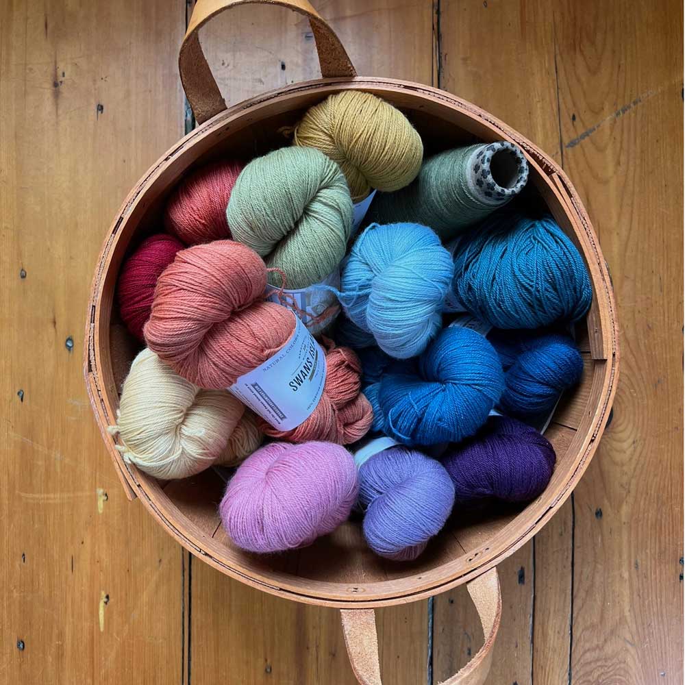 yarn in basket