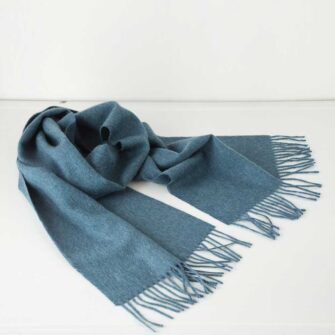 Baby alpaca scarf in light grey
