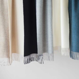 baby alpaca scarves hanging