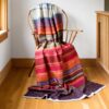 Swans Island Company's 2025 Limited Edition "Autumn in New England" Throw commemorates Yankee Magazines' 90th anniversary. This handwoven throw features 90 color changes in vibrant autumn hues of hand-dyed color. Made in Maine. Limited supply.